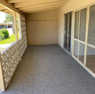 Outdoor Carpet on a Leisure World Patio